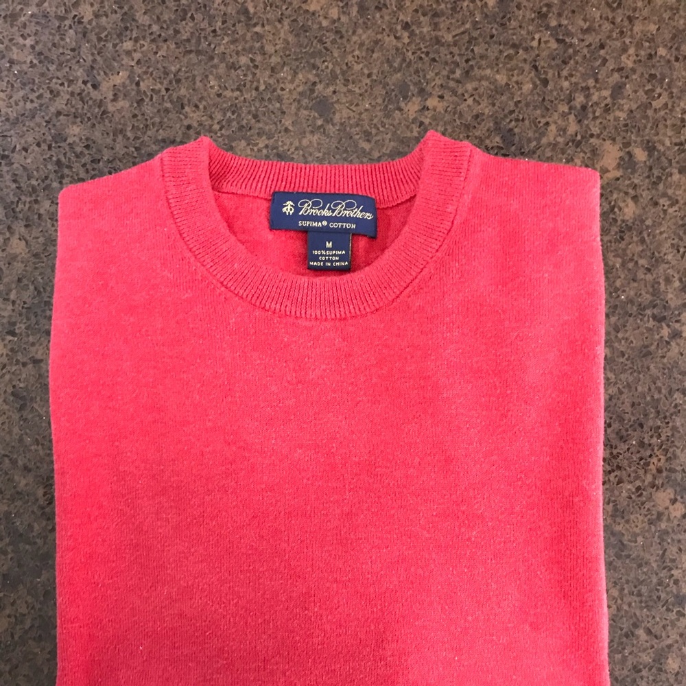 Brooks Brothers Red 100% Supima Cotton Sweater